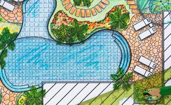 Zu sehen ist das Bild 1 zum Beitrag mit dem Thema: Ideen für ein Pooldeck / Pool-Podest