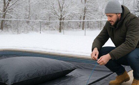 Zu sehen ist das Bild 1 zum Beitrag mit dem Thema: Pool winterfest machen